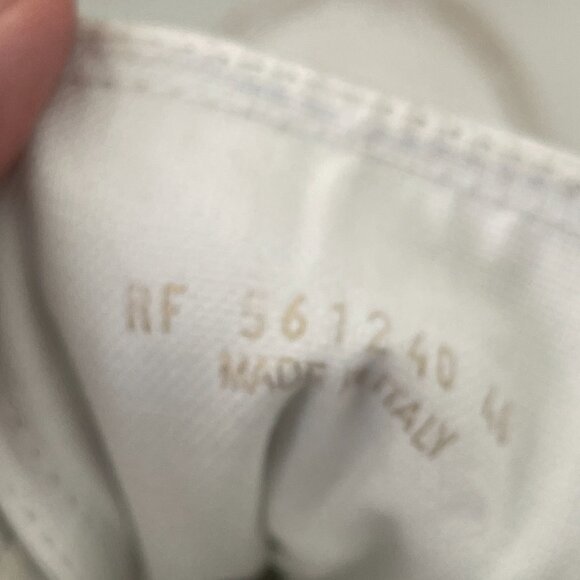 YSL Saint Laurent 561240 White Distressed Men's High Top Sneakers Shoes 46 - Picture 9 of 12